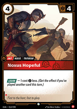 Noxus Hopeful - 012/298 - Common