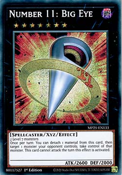 Number 11: Big Eye - MP25-EN133 - Prismatic Secret Rare 1st Edition