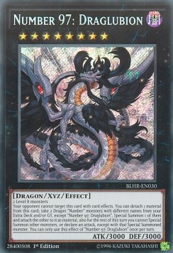 Number 97: Draglubion - BLHR-EN030 - Secret Rare 1st Edition
