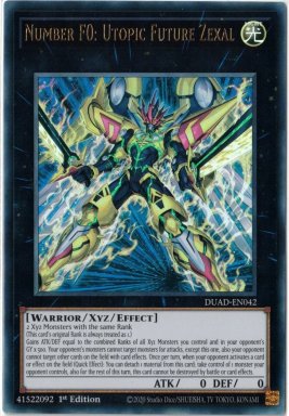 Number F0: Utopic Future Zexal - DUAD-EN042 - Ultra Rare 1st Edition