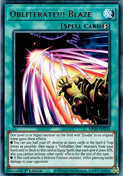 Obliterate!!! Blaze - MP25-EN225 - Ultra Rare 1st Edition
