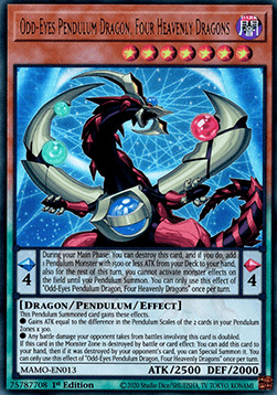 Odd-Eyes Pendulum Dragon, Four Heavenly Dragons - MAMO-EN013 - Ultra Rare 1st Edition