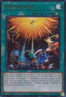 Onomatopia - BLMM-EN163 - Ultra Rare 1st Edition