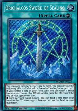 Orichalcos Sword of Sealing - MAMO-EN022 - Secret Rare 1st Edition