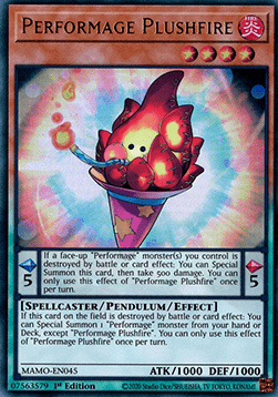 Performage Plushfire - MAMO-EN045 - Ultra Rare 1st Edition