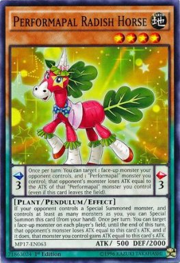 Performapal Radish Horse - MP17-EN063 -  1st Edition