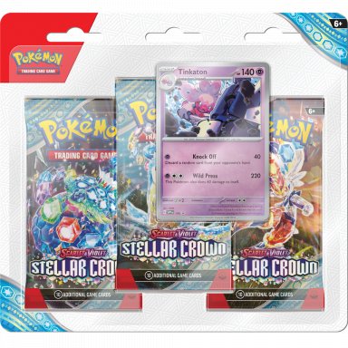 Pokémon TCG: Stellar Crown 3-Pack Blister (Tinkaton)
