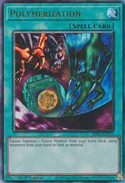 Polymerization (alternate artwork - HERO) - RA03-EN051 Ultimate Rare 1st Edition