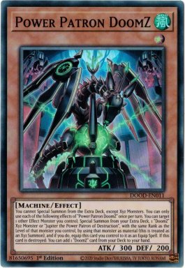 Power Patron DoomZ - DOOD-EN011 - Super Rare 1st Edition
