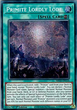 Primite Lordly Lode - MP25-EN114 - Prismatic Secret Rare 1st Edition