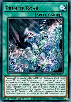 Primite Roar - MP25-EN252 - Ultra Rare 1st Edition