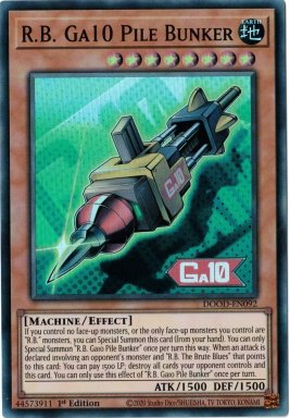 R.B. Ga10 Pile Bunker - DOOD-EN092 - Super Rare 1st Edition