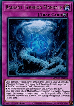 Radiant Typhoon Mandate - MAMO-EN118 - Ultra Rare 1st Edition
