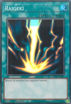Raigeki  - SDCH-EN021 - Super Rare 1st Edition