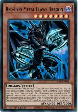 Red-Eyes Metal Claws Dragon - ALIN-EN025 - Super Rare 1st Edition