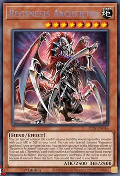 Regenesis Archfiend - ALIN-EN016 - Secret Rare 1st Edition