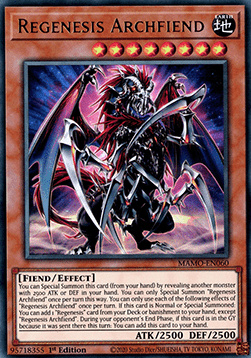 Regenesis Archfiend - MAMO-EN060 - Ultra Rare 1st Edition