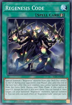 Regenesis Code - ALIN-EN060 - Super Rare 1st Edition