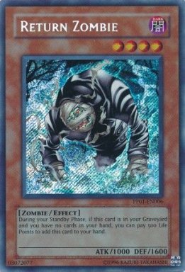 Return Zombie - PP01-EN006 - Secret Rare