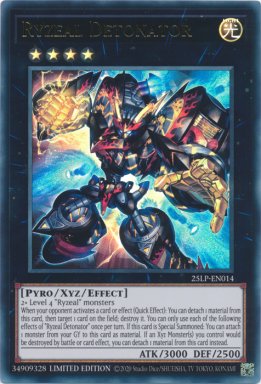 Ryzeal Detonator - 25LP-EN014 - Ultra Rare 1st Edition