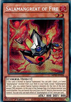 Salamangreat of Fire - MP25-EN144 - Prismatic Secret Rare 1st Edition