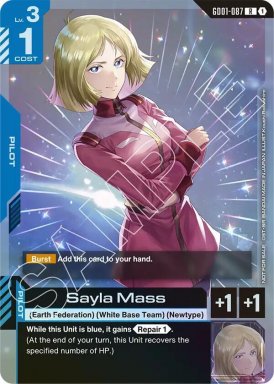 Sayla Mass - Gundam Promotional Cards - GD01-087 - Foil