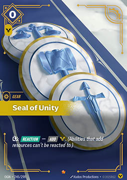 Seal of Unity - 245/298 - Epic