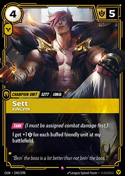 Sett, Kingpin - 240/298 - Rare