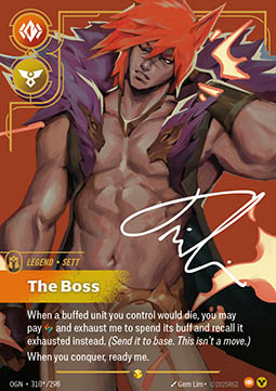 Sett, The Boss - 310/298 - Signed Showcase