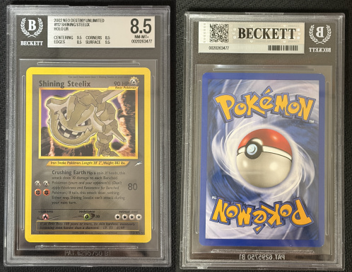 Shining Steelix (NDE 112) - Beckett 8.5 Near Mint - Mint+