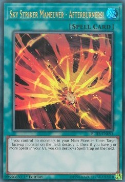 Sky Striker Maneuver - Afterburners! - BLHR-EN091 - Ultra Rare 1st Edition