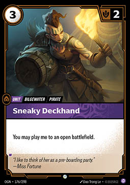 Sneaky Deckhand - 176/298 - Common