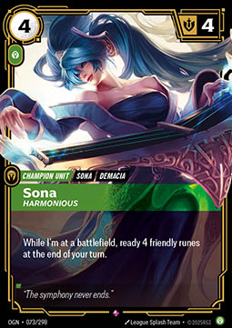 Sona, Harmonious - 073/298 - Rare