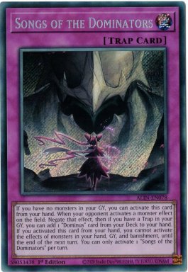 Songs of the Dominators - ALIN-EN078 - Secret Rare 1st Edition