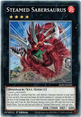 Steamed Sabersaurus - ALIN-EN050 - Common 1st Edition