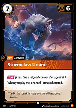 Stormclaw Ursine - 137/298 - Common