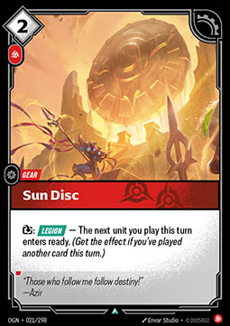 Sun Disc - 021/298 - Uncommon