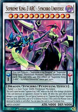Supreme King Z-ARC - Synchro Universe - MP25-EN207 - Ultra Rare 1st Edition