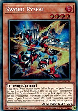 Sword Ryzeal - MP25-EN118 - Prismatic Secret Rare 1st Edition