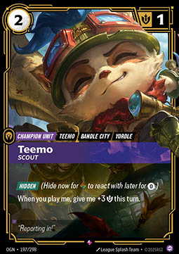 Teemo, Scout - 197/298 - Rare