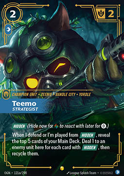 Teemo, Strategist - 121a/298 - Showcase