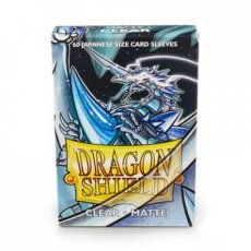 Dragon Shield Small Sleeves - Japanese Matte Clear Dragon Shield Small Sleeves - Japanese Matte Clear (60 Sleeves)