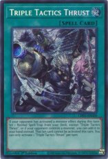 Triple Tactics Thrust(New Artwork) - CH01-EN030 - Triple Tactics Thrust(New Artwork) - CH01-EN030 - Secret Rare 1st Edition