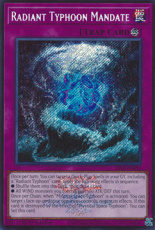 Radiant Typhoon Mandate - 26LP-EN015 - Emblazoned Radiant Typhoon Mandate - 26LP-EN015 - Emblazoned Secret Rare 1st Edition