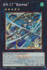 K9-17 Ripper(alternate artwork) - 26LP-EN010 - Emb K9-17 Ripper(alternate artwork) - 26LP-EN010 - Emblazoned Secret Rare 1st Edition