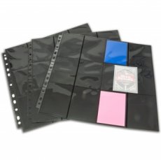 24-Pocket Pages - Black - Side Loading (10 Stuks)