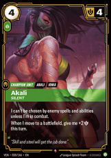 Akali, Silent - 038/166 - Rare Akali, Silent - 038/166 - Rare