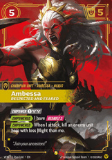 Ambessa, Respected and Feared - 136a/166 - Showcas Ambessa, Respected and Feared - 136a/166 - Showcase