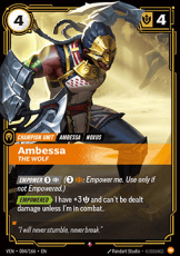Ambessa, The Wolf  - 084/166 - Rare Ambessa, The Wolf  - 084/166 - Rare