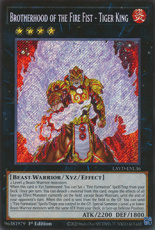 Brotherhood of the Fire Fist - Tiger King - LAVD-E Brotherhood of the Fire Fist - Tiger King - LAVD-ENL36 - Secret Rare 1st Edition